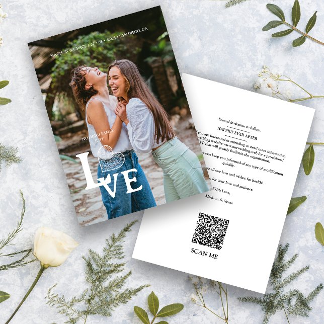 Reserve A Data Foto elegante, Luxury Trendy Love Casamento de cit (Criador carregado)