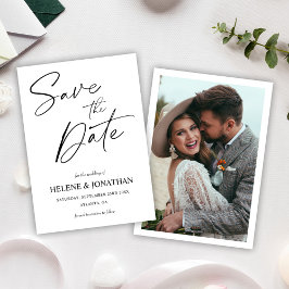 Reserve A Data Foto Elegante Simples Moderna