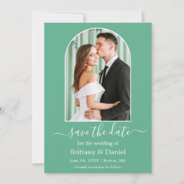 Reserve A Data Foto em Arco Moderno Neo Mint Green