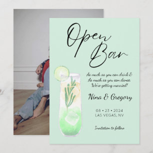 Reserve A Data Foto Engraçada Verde Moderna