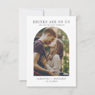 Reserve A Data Foto Engraçado Moderno Casamento Salve a Data