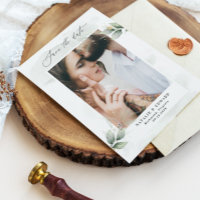 Foto Eucalyptus do casamento elegante moderno verd