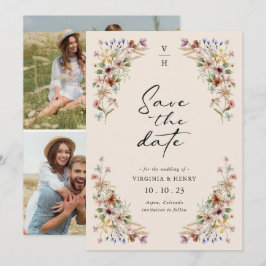 Reserve A Data Foto Floral Vintage
