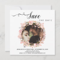 *~* FOTO Floral Wreath Dourado Salve A Data