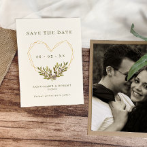 Foto Geométrica De Casamento De Olives E Folhas