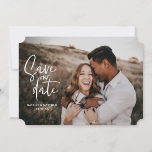 Reserve A Data Foto geométrica floral de casamento fotográfico