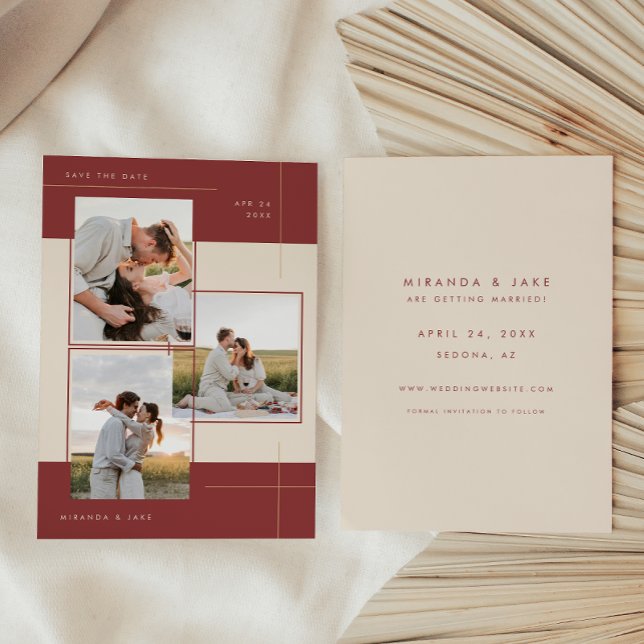 Reserve A Data Foto Geométrica Moderna Bege Borgonha Inline 3 (Criador carregado)