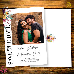Reserve A Data Foto Girassóis Rosa Borgonha Rústico Casamento de 