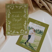 Foto Jardim Floral Desenhado à Mão Save The Date