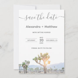 Reserve A Data Foto Joshua Tree Boho Casamento Salve a data
