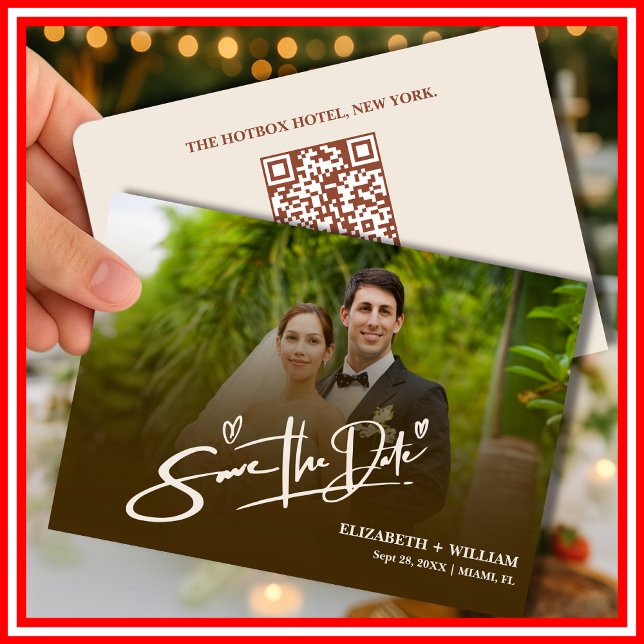 Reserve A Data Foto Laranja Queimada | Código QR Salve a Data (Criador carregado)