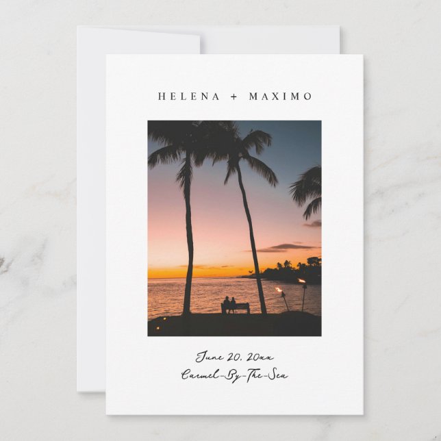 Reserve A Data Foto mínima clássica (Frente)