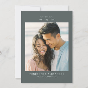 Reserve A Data Foto Minimalista em Pastel Calmo