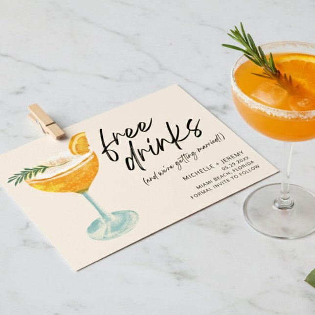 Reserve A Data Foto Moderna Engraçado Casamento Salve A Data (Modern Photo Funny Wedding Save The Date)