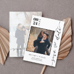 Reserve A Data Foto Moderna Manuscrita Salva A Data<br><div class="desc">Apresentando nossa Foto Moderna Manuscrita Salve a Data - uma peça que realmente ressoa com sua única história de amor. Este "save-the-date" combina o charme da fonte escrita à mão com a conveniência da design moderna,  apresentando um apelo elegante,  mas íntimo,  que certamente encantará seus convidados.</div>