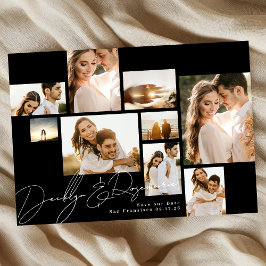 Reserve A Data Foto Múltipla de Código Qr Personalizável de Colag