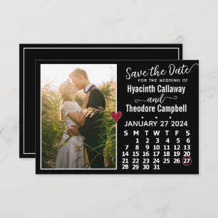Reserve A Data Foto personalizada do calendário de casamento de j