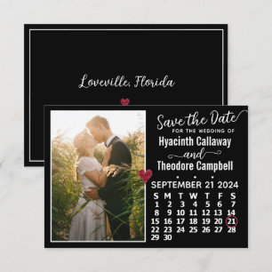 Reserve A Data Foto Personalizada Do Calendário De Casamento De S