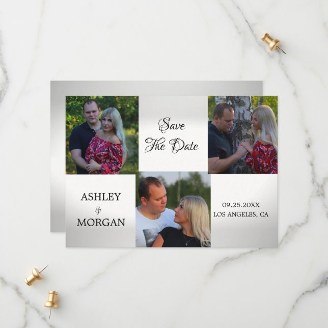 Reserve A Data Foto Personalizada Salva A Data (Frente/Verso In Situ)