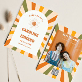 Reserve A Data Foto: Rainbow Wavy Groovy Salve a Data Qr Code