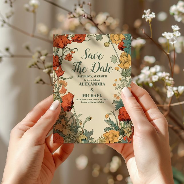 Reserve A Data Foto Romântica Art Nouveau Wedding (Criador carregado)