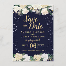 Reserve A Data Foto Romântica de Inverno Save the Date