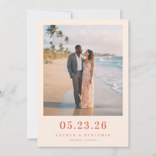 Reserve A Data Foto Romântica de Praia em Pastel