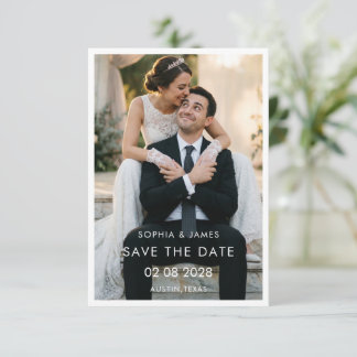Reserve A Data Foto Romântica Minimalista SALVE A DATA