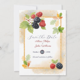 Reserve A Data Foto Romântica Rustic Autumn Berry Back
