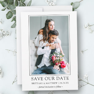 Reserve A Data Foto simples e minimalista moderna - Salve nosso c