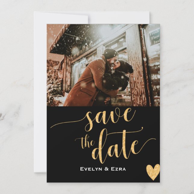 Reserve A Data Foto simples e moderna para salvar o casamento de  (Frente)