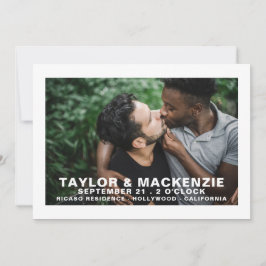 Reserve A Data Foto Tipografia Simples Gay Salve A Data Casamento