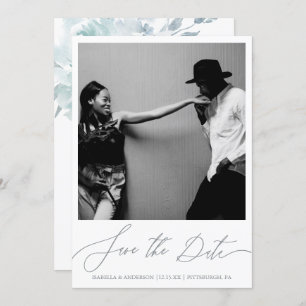 Reserve A Data Fotografia da caligrafia azul delicada