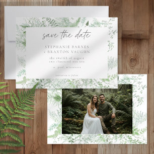 Reserve A Data Fotografia de Casamento Rústico com Samambaia em A