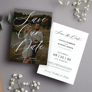 Reserve A Data Fotografia elegante escrita caligrafia casamento m