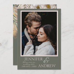 Reserve A Data Fotografia moderna Green Tropical Salve a data