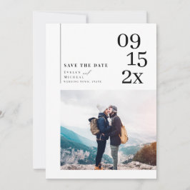 Reserve A Data Fotografia moderna simples salvar a data