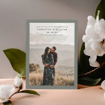 Reserve A Data Fotomix moderno minimalista oliva cinza<br><div class="desc">Anuncie seu dia especial com elegância e simplicidade com este cartão minimalista de Save The Date com uma das suas fotos de noivado favoritas. Misture e combine com peças coordenadas para um conjunto de convites coeso. Crie memórias atemporais com este design versátil. Encomende agora para dar um toque sofisticado às...</div>