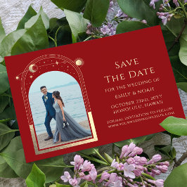 Reserve A Data Fotomystica Casamento Celestial Dourado Vermelho E