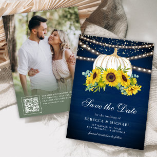 Reserve A Data Fotos de Casamento com Girassóis Abóbora Branca Az