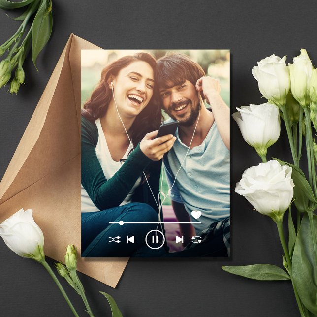 Reserve A Data Fotos de Casamento com Tema Musical Salve o Dia (Music Themed Wedding Photo Save the Date)