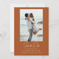 Fotos de casamento em terracota Save The Date