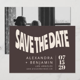 Reserve A Data Fotos de Casamento Únicas com o Mod Retro Marrom G
