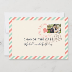 Reserve A Data Fotos de novo data de casamento de correio aéreo v