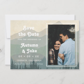 Reserve A Data Fotos Retro Blue Mountains Casamento Save The