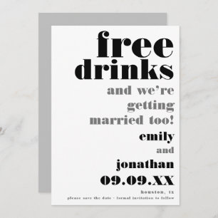Reserve A Data Free Beks Texto casual Casual Casamento Salvar a D