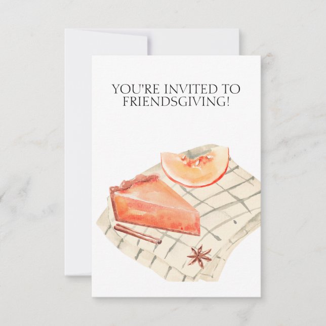 Reserve A Data Friendsgiving Invitation for Thanksgiving (Frente)