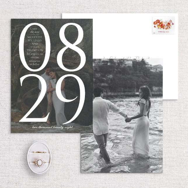 Reserve A Data Fundo de Fotografias de Data Grande e Negrito Mode (Criador carregado)