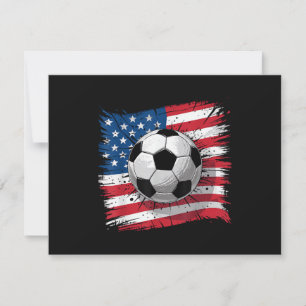 Reserve A Data Futebol patriótico 4 de julho homens EUA bandeira