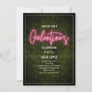 Reserve A Data Galentine Neon Script Boxwood Party